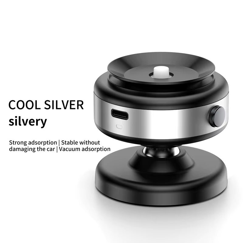 360 Rotatable Car Magnetic Phone Holder, Car Electric Suction Cup Vacuum Magnetic Phone Holder for Iphone Samsung Xiaomi